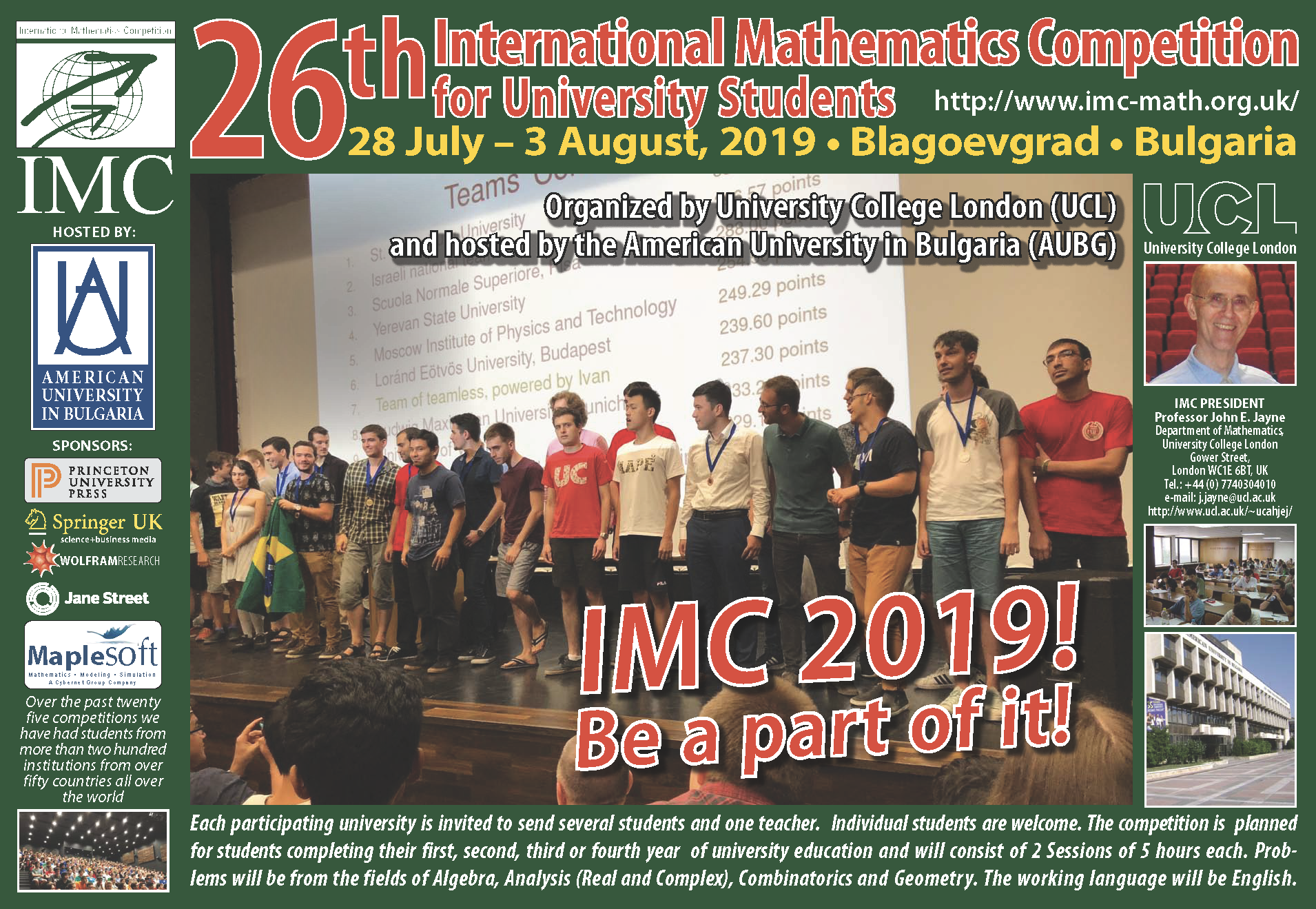 Αποτέλεσμα εικόνας για International Mathematics Competition 2019/BULGARIA